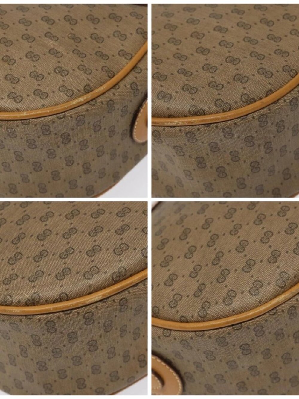 GUCCI Micro GG Supreme Web Sherry Line Bag PVC Brown 001 115 0918 Auth BA352 - Picture 16 of 16